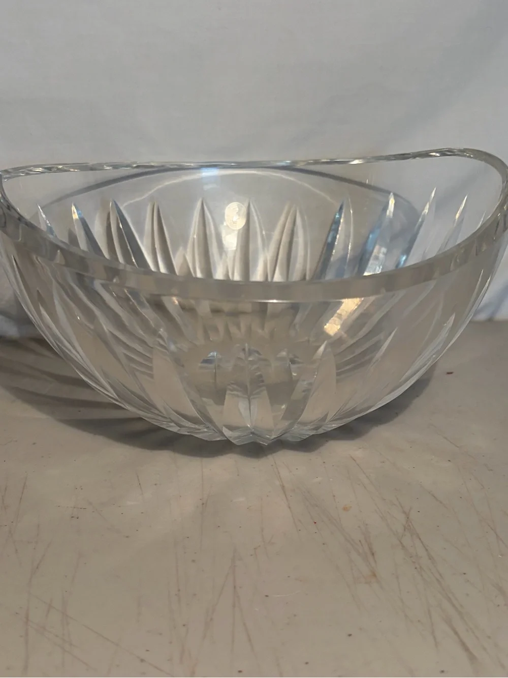 Waterford Crystal Serving Bowl - Clear 8”x 3 1/2” pre-owned excellent condition
